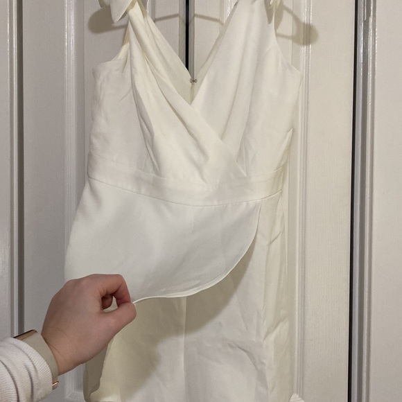 White Skort Romper - Picture 2 of 5